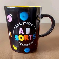 Dad You're All Sorts of Amazing, LIQUORICE ALL SORTS Stoneware Mug Vintage RETRO