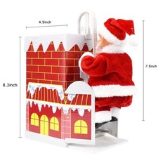Santa Claus Climbing Ladder Electric Singing up and Down Santa Claus Doll Toy