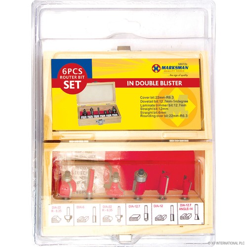 New 6pc router bit - 6pc,