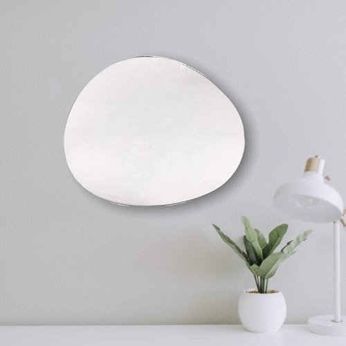 Round pebble wall mirror - pebble, with