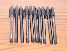 10 x BLACK PaperMate Inkjoy 100 Capped Ballpoint Pens with medium 1.0mm Tip