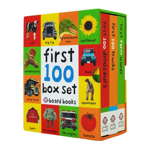 First 100 trucks - 100, dinosaurs