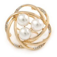 Large White Glass Pearl