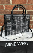 NINE WEST Large Designer Tweed