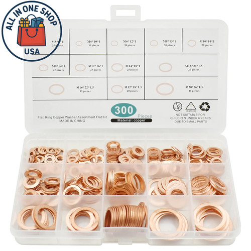 Copper flat washers sealing - flat,