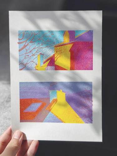 Riso prints risograph - prints,