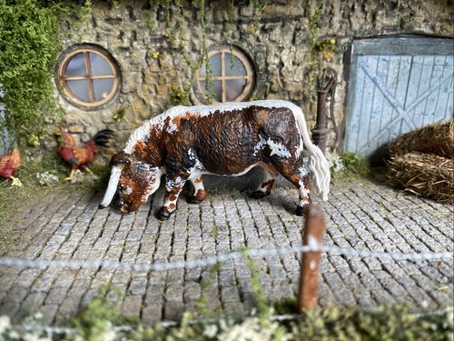 Vintage britains farm longhorn - farm,