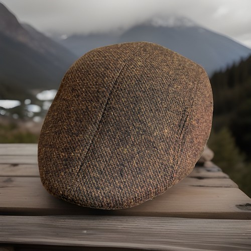 Tweed hat flat cap - tweed,