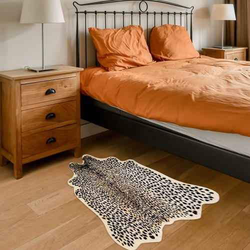 Faux leopard printed area - leopard,