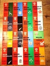 Wales Rugby Union Programmes