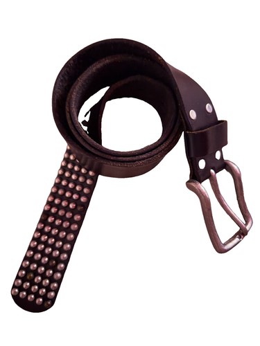 Vintage studded black leather - studded,