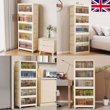 Folding Large Storage Box Stackable Case Cabinet Closet Home Organizer on Wheels