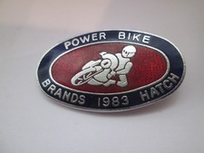 BRANDS HATCH POWERBIKE 1983  MOTORCYCLE BADGE