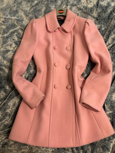 Pink button jack wills coat - button,