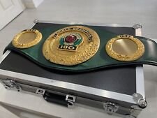 Authentic IBO WORLD CHAMPION Boxing Belt + CASE-WBC, WBO,IBF,IBO