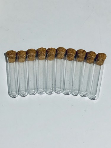 10pcs plastic test tubes vials