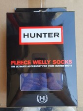 Hunter Fleece Welly Socks Navy