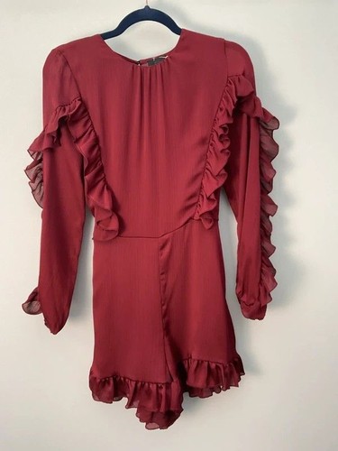 River island ruffle playsuit - ruffle,