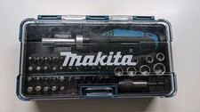 Makita Drill Bit Set 47 bits  Ratchet Screwdriver & Quick Release Holder