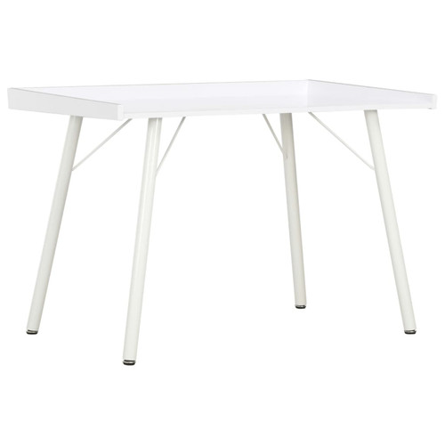 Desk white 90x50x79cm - desk, compact