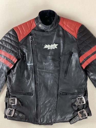 Vintage leather biker jacket - vintage,