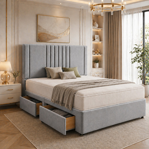 Reinforced divan bed set - divan,