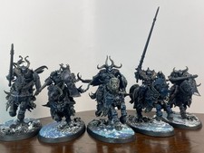 Chaos knights x5 Warhammer AOS Chaos Slaves To Darkness 1677 Painted GW