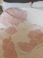 Duvet Cover Set King Size Embroidered 100pc Cotton By Debenhams