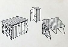 Wills OO Scenic Series SS19 Grotty Huts & Privy toilet kit (j)