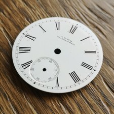 Waltham Antique Pocket Watch Dial Part, 42.2mm Very Good Condition (BT9)