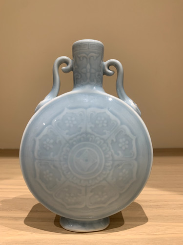 Old rare yellowish green - green, glaze
