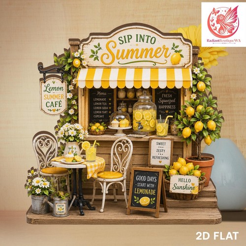 Lemon summer cafe - cafe, wooden