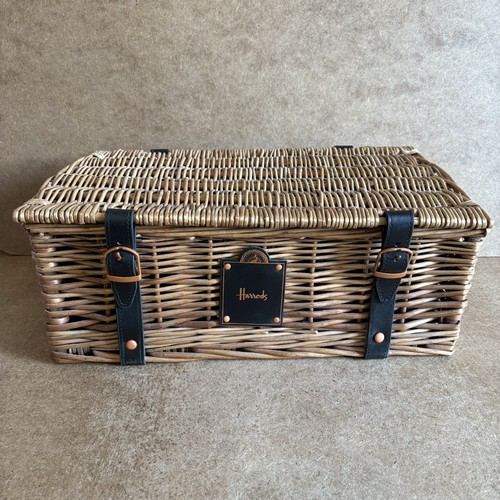 Harrods luxury wicker hamper - harrods,