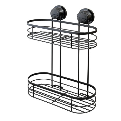 Black shower caddy tier - black,