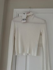 Zara Womens Cream White