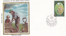 Royal Potato 15p GB Jersey Colorano FDC 1980 (144893)