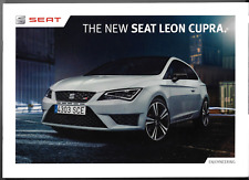 Seat Leon Cupra 2014 UK Market Sales Brochure SC & 5-dr 265 & 280