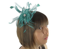 Jade Green Sinamay Fascinator