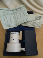 Vintage Spirometer in fitted box with mouthpieces & paperwork - made in Germany