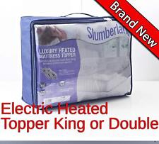 Slumberland Electric Heated Mattress Topper Dual Control Under Blanket