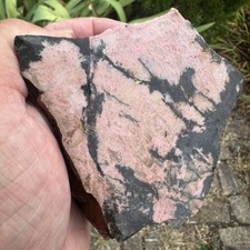 Rhodonite Rough Raw Crystal Mineral For Lapidary Or Display 766 Grams