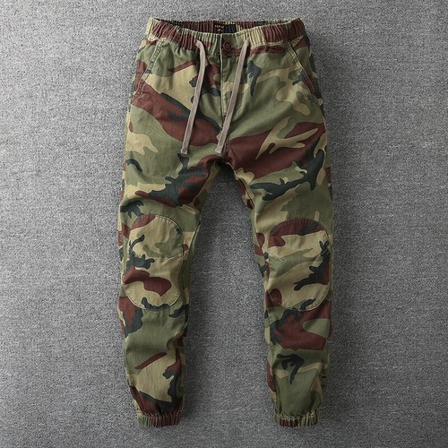 Men cotton cargo pants - men, tapered