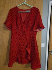 Red Flower Pattern Skater