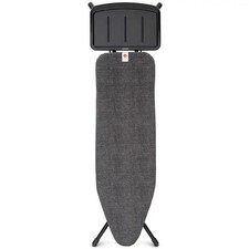 Brabantia Ironing Board with Steam Iron Rest, Size B 124cm x 37cm - Denim Black