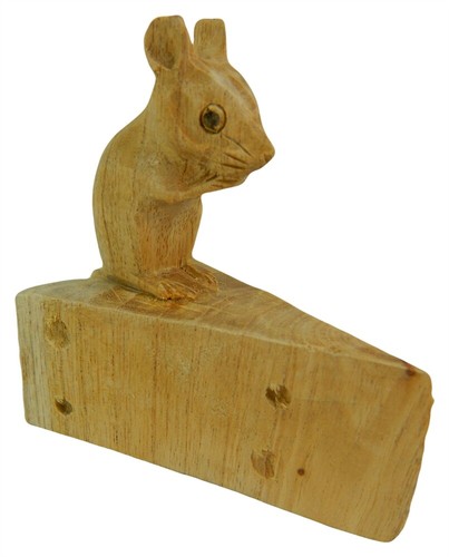Wooden mouse carving hand - mouse,