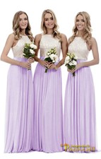 New Long Chiffon Lace Evening