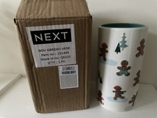 Next Gingerbread Cylinder Flower Vase - New