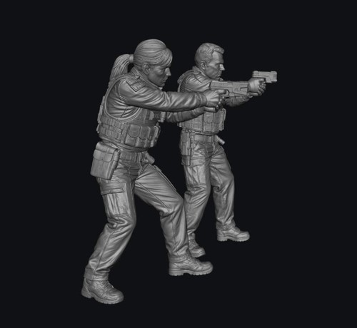 Sw9537 police officers with - sw9537,