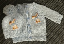 Hand Knitted 0-3 Months Rabbit