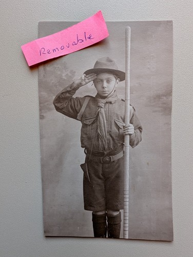 Old photo children boy scout - old,